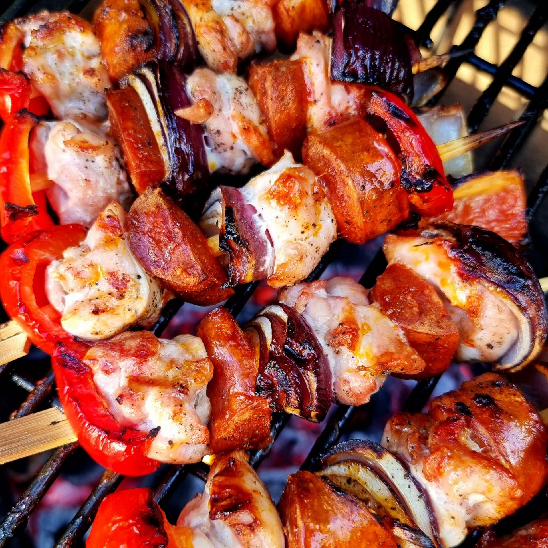 BBQ Chicken & Chorizo Skewers | Chicken Recipe