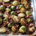 Honey Glazed Roasted Brussels Sprouts With A Sweet and Savoury Glaze